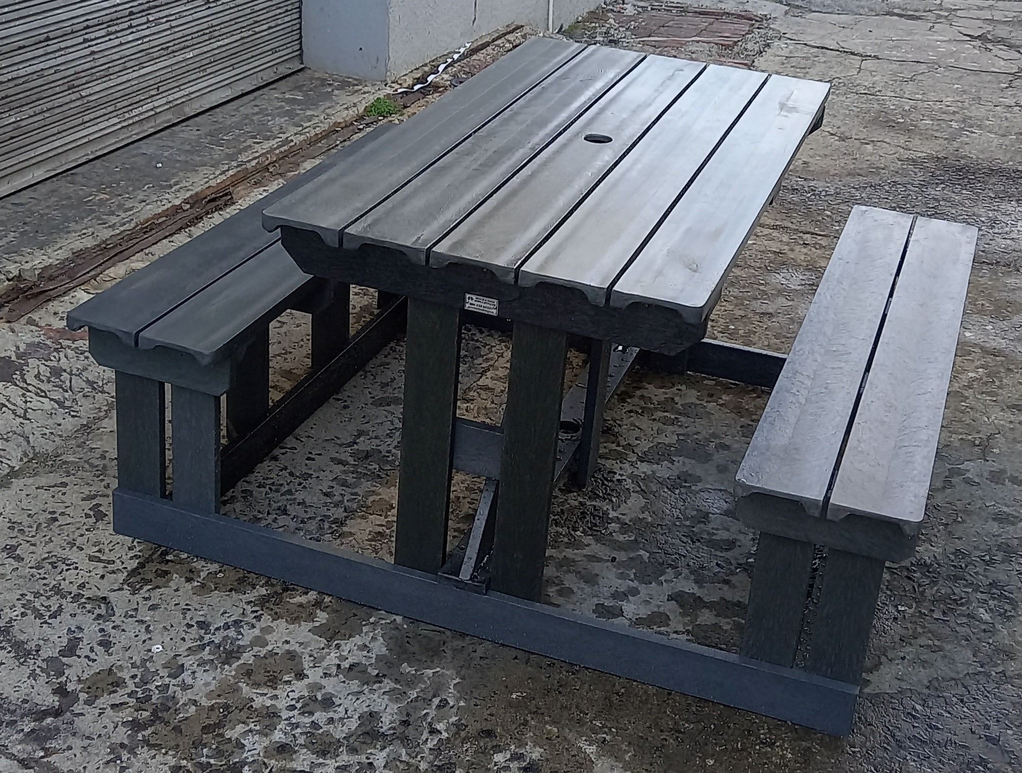 Plastic table online bench